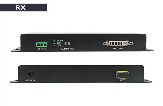 20km DVI Fiber Extender 1080p@60Hz HDMI hỗ trợ âm thanh 1.3 & 3.5mm