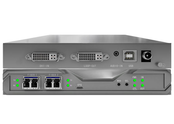 LC Interface Fiber KVM Matrix với 40 cổng và nguồn điện dư thừa không được hỗ trợ