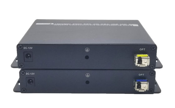 RS232 4k HDMI extender qua sợi quang dài đến 20km với cổng âm thanh riêng biệt