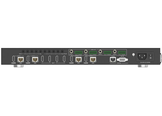 VINCAN 4x4 HDBaseT HDMI Matrix Switcher với 4K60 4:4:4, PoC và 4 Bộ thu cho Phân phối AV Chuyên nghiệp