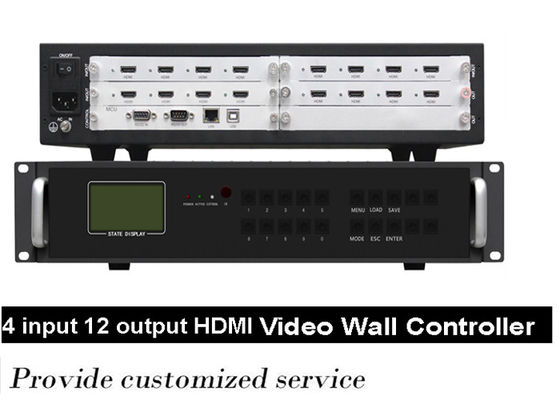 2x2 1x2 3x3 Bộ điều khiển treo tường video LCD đa định dạng BNC Hệ thống nữ