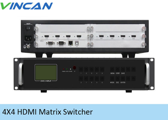 Bộ điều khiển treo tường video 100VAC 4x4 HDMI, Bộ điều khiển treo tường TV ma trận 3x3