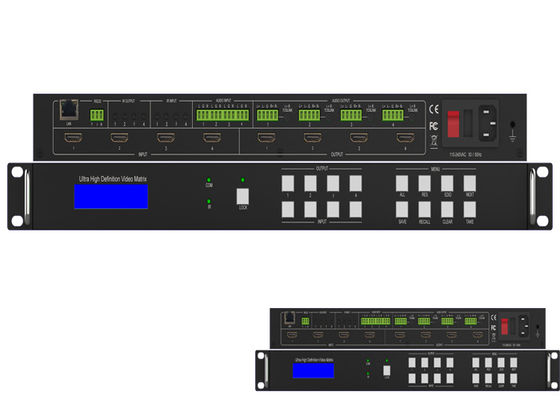 Bộ chuyển mạch ma trận IR Audio UHD HDMI 2.0 liền mạch 4K 60Hz 18Gbps 4x4