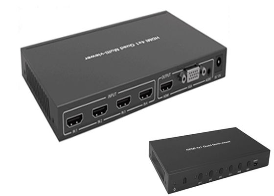 Full 1080P 3D 4k 60hz 4x1 Quad HDmi Multiviewer với chức năng chuyển mạch liền mạch
