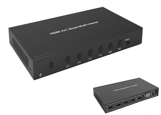 Full 1080P 3D 4k 60hz 4x1 Quad HDmi Multiviewer với chức năng chuyển mạch liền mạch