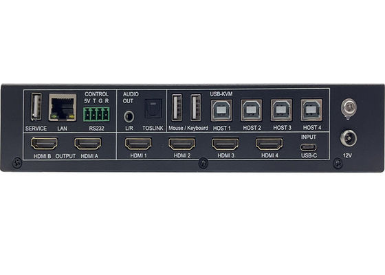 5x đầu vào và 2x đầu ra Bộ chuyển đổi video UHD liền mạch với Multiview và điều khiển KVM