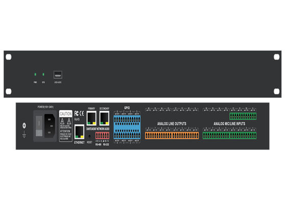Bộ điều khiển âm thanh Ethernet Dante 8 X XLR / TRS Combo Jacks And ADI SHARC 21489 Processor