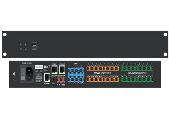 Phạm vi động 100dB Dante Audio Controller 7.9 X 5.9 X 2.2 Trong tương thích Windows / Mac