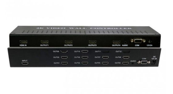Bộ xử lý tường video HDMI 4k * 2k 60Hz 3x3 với nguồn tín hiệu HDMI VGA