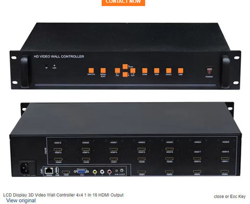 Bộ điều khiển tường video HDMI mạnh mẽ cho hoạt động phòng điều khiển
