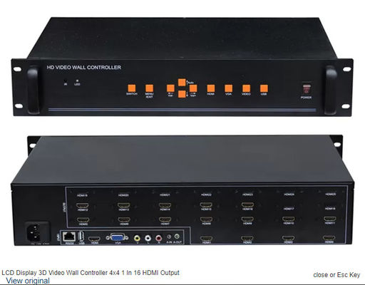 Advanced 2x4 2x2 3x4 Display Video Wall Controller với độ phân giải 1920x1080