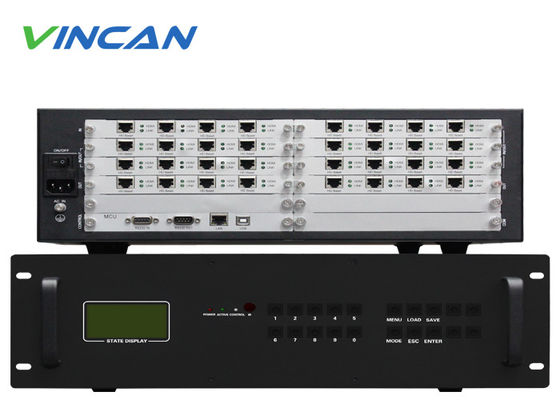 Hỗ trợ nguồn cung cấp điện kép cho tối đa 64 màn hình Bộ điều khiển tường video mô-đun