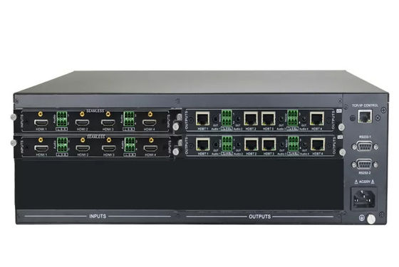 8 x 8 HDMI HDBaseT ma trận với 8 bộ máy thu 70 mét DVI và đầu ra thành phần