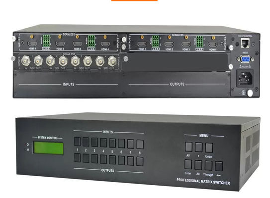 Bộ chuyển đổi ma trận video cho đầu vào và đầu ra 4/4 lên đến 4Kx2k 60Hz