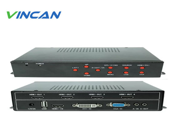 RS232 LAN IR Remote Control LCD Video Wall Controller với HDMI DVI Output và 2x2 2x3 3x2 4x1 4x2 3x3 Wall Modes