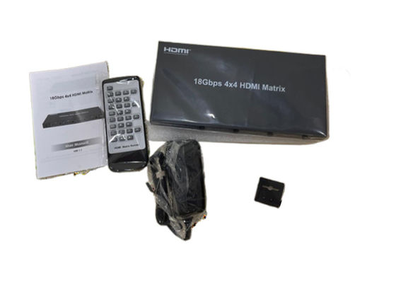 4X4 HDMI Matrix Switcher với nhiều tùy chọn điều khiển và đầu ra 4K