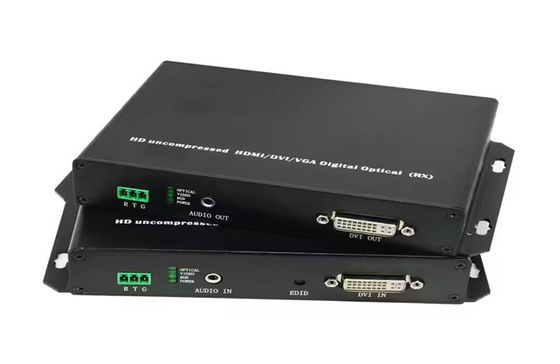 DVI Fiber Optic Extender. 20km 1080p@60Hz truyền. DVI-D Dual Link.