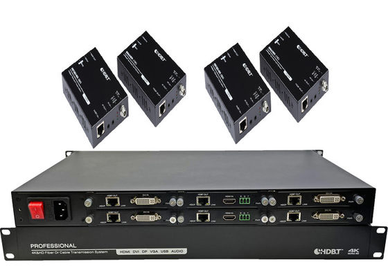 4K HDMI HDBaseT Transmitter và Receiver 6 cổng mở rộng với POC Power
