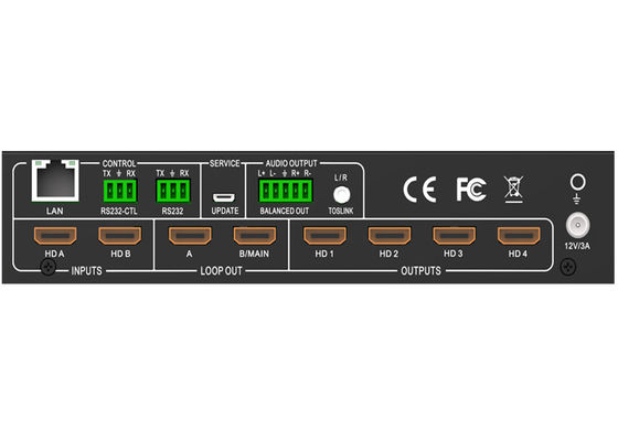 2 In 4 Out 2x4 Hdmi Splitter Với Bộ điều chỉnh tường video 2x2 Video Wall Controller - 4k