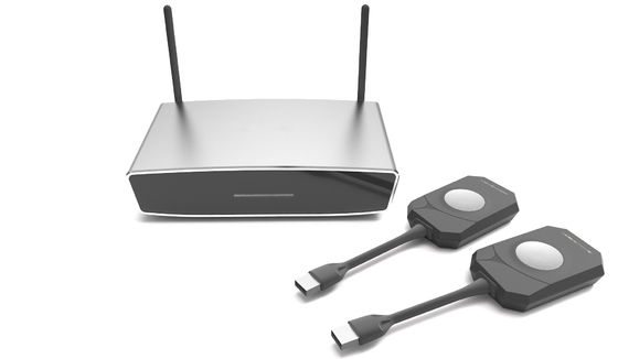 4K Input 1080P Output Wireless HDMI Display Dongle Adapter với đầu ra HDMI VGA kép cho PC Laptop Streaming