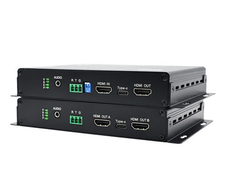 4K HDMI Optical Extender Over Fiber 60Hz HDMI 2.0b & 10KM Giao diện LC