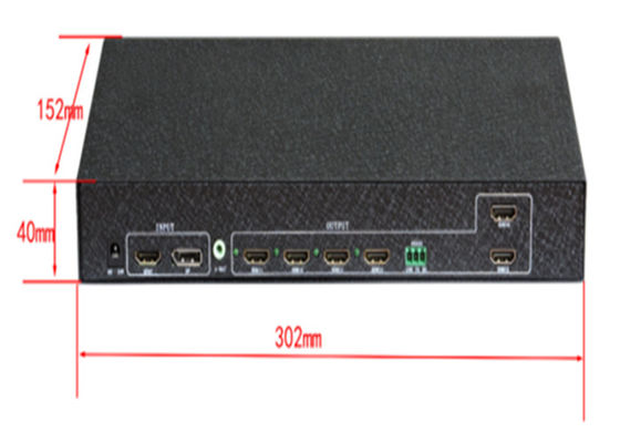 Bộ điều khiển video wall 6 kênh 2x3 3x2 với điều khiển RS232 để ghép 6 TV