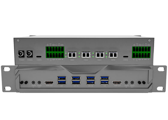 Modular Fiber KVM Matrix Switch với độ trễ cực thấp và hỗ trợ tường video cho phòng điều khiển