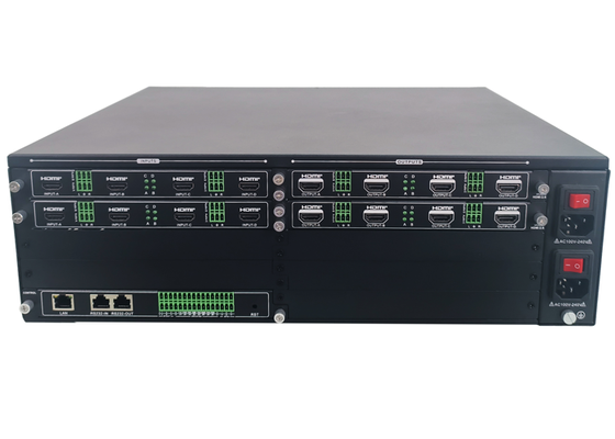 Bộ xử lý tường video HDMI mô-đun 16x16 với 4K60 4:44 và màn hình đa cửa sổ cho hệ thống điều khiển tường video