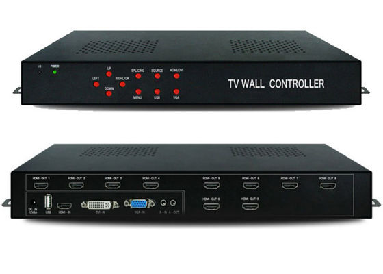 HDMI 1 In 9 Out 1080P VGA Wall Video Process Processor 2x2 3X3 3x2 4x2