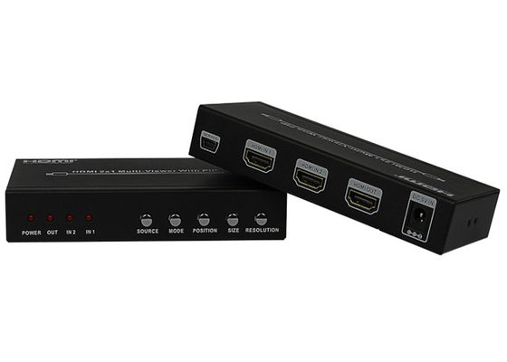 DC 5V 1A PIP Cổng HDMI 2x1 MultiViewer Loại đầu vào Nữ