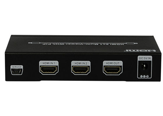 DC 5V 1A PIP Cổng HDMI 2x1 MultiViewer Loại đầu vào Nữ