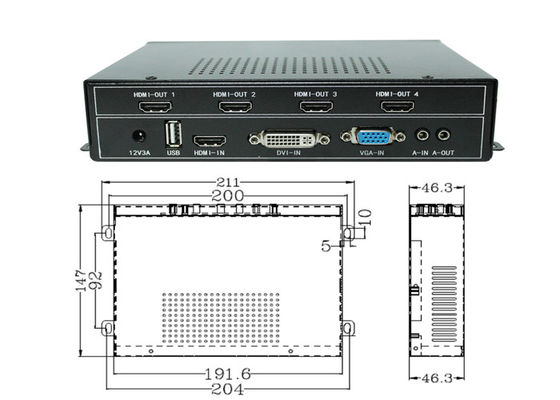 Bộ điều khiển tường video HDMI - Bộ xử lý màn hình đa màn hình với hỗ trợ 4K Ultra HD