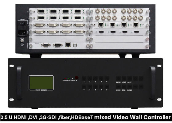 Bộ điều khiển tường video HDMI DVI tùy chỉnh được sản xuất theo yêu cầu 3G SDI Fiber HDBaseT Hỗn hợp
