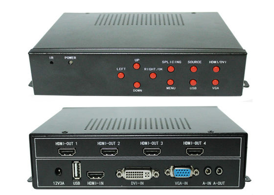 Bộ điều khiển treo tường video HDMI kỹ thuật số 1x2 2x2 cho nhiều màn hình TV
