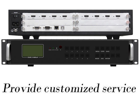Bộ xử lý video treo tường WLHDVP HDMI Bộ điều khiển ma trận công suất kép 4x4
