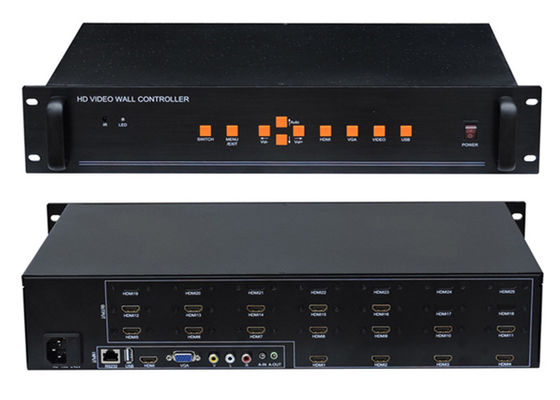 Màn hình HD 20 Màn hình viền hẹp Màn hình LCD HDMI Video TV Màn hình treo tường Bộ điều khiển 4x4 2x2 3x3