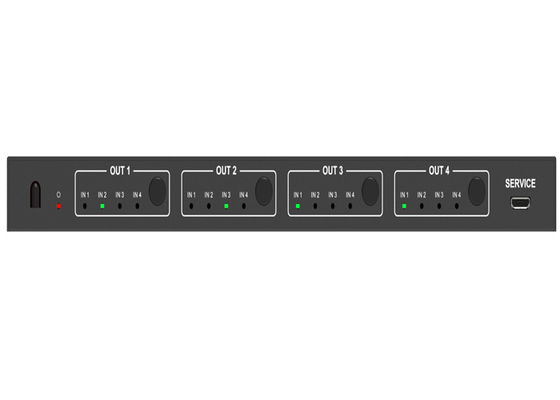 Đầu thu hồng ngoại Bộ chuyển đổi HDMI ma trận 4x4 Micro USB 18Gbps