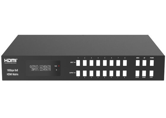 Chức năng ARC Bộ chuyển mạch ma trận HDMI 18Gbps 8x8 với vỏ kim loại