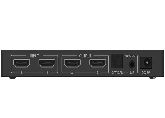 Bộ chuyển mạch ma trận HDMI 2x2 loại A 18Gbps với bộ tách âm thanh