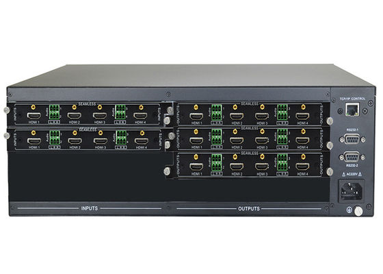 Bộ chuyển mạch ma trận video HDMI 4k mô-đun liền mạch 8x16 HDCP
