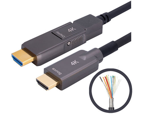 Cáp quang HDMI 2.0 bọc thép Kết cấu thép không gỉ 200CU