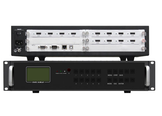 Bộ điều khiển treo tường video 4 trong 8 đầu ra HDMI 4x2 2x4 với điều khiển trung tâm