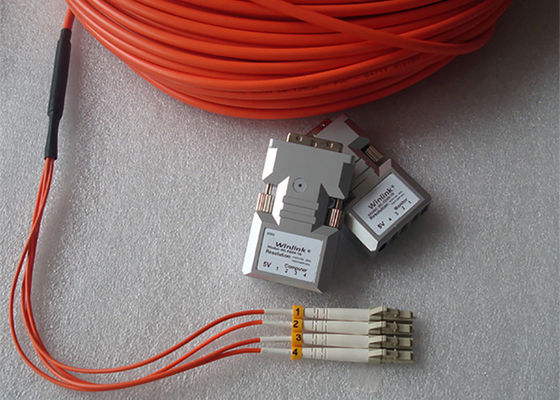 Đa chế độ 4 lõi Dvi qua bộ mở rộng sợi quang LC Sợi quang để truyền