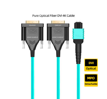 Cáp sợi MPO DVI Cổng tín hiệu tiêu chuẩn phù hợp với giao thức DP 1.4 Hỗ trợ hệ thống video 4K Ultra HD