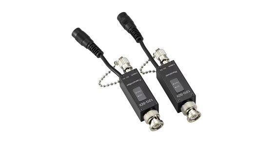 12G-SDI Fiber Optic Extender với khoảng cách truyền 10 km 11,88 Gbps Tỷ lệ dữ liệu và vỏ kim loại nhỏ gọn