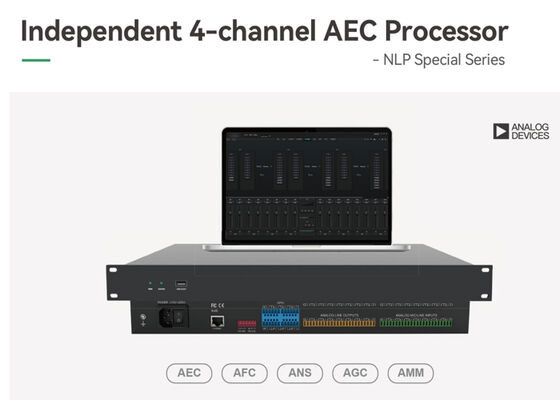 VINCAN NLP88-AEC Bộ xử lý DSP âm thanh AEC 4 kênh với âm thanh USB và trộn tự động cho phòng hội nghị