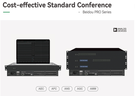 VINCAN Beidou PRO Conference Audio DSP Processor với AEC, Trộn tự động và âm thanh USB cho phòng họp