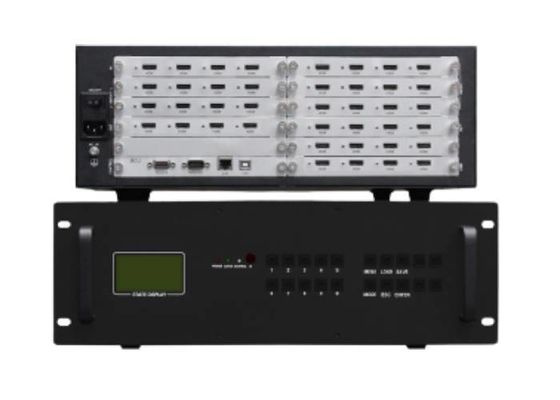 Bộ điều khiển tường video mô-đun 16 trong 24 đầu ra HDMI với vỏ 3.5U