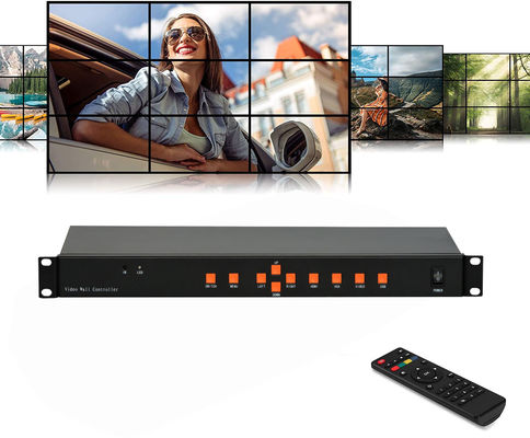 Bộ điều khiển treo tường màn hình LCD RS232 9CH 3x3 2x4 4x2 HDMI DVI VGA USB cho 9 TV Splicing